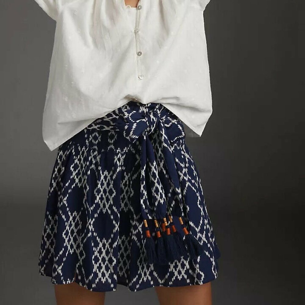 Antho Rimbaud Tasseled Mini Skirt XS